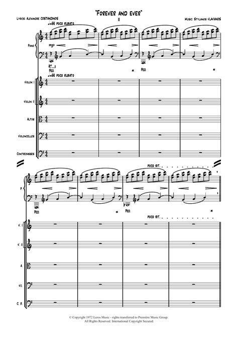 Forever And Ever By Stylianos Vlavianos Sheet Music For Orchestra At Sheet Music Direct