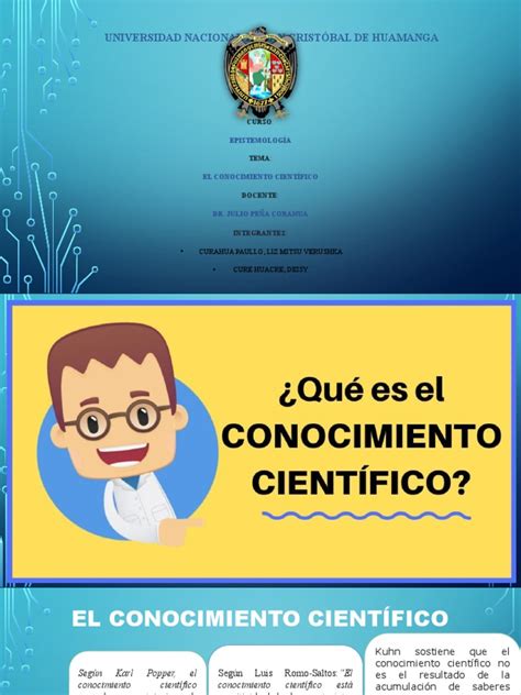 Exposición El Conocimiento Cientifico Pdf Conocimiento Teoría