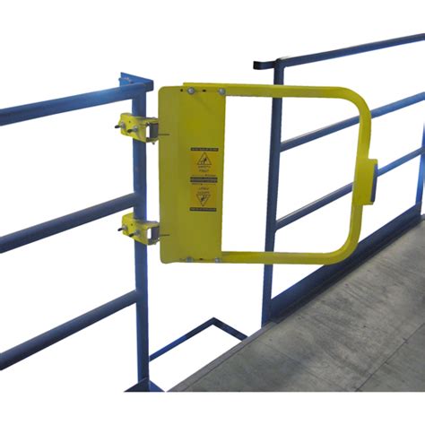 yellow safety swing gates