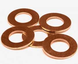 Copper Washer manufacturer | CDA 101 Flat- Fender- belleville Washer