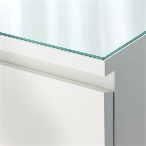 MALM glass top, white, 63x187/8" - IKEA