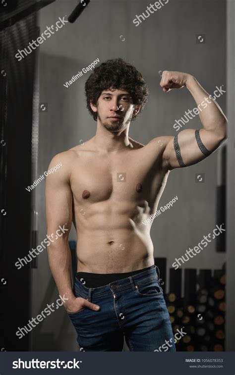 Fitness Athlete Naked Torso Trains On Stock Photo Shutterstock
