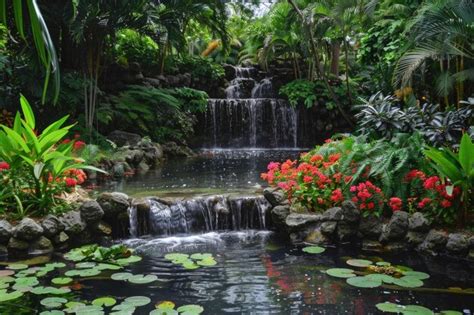 Premium Photo St Lucia Botanical Gardens And Diamond Waterfall In