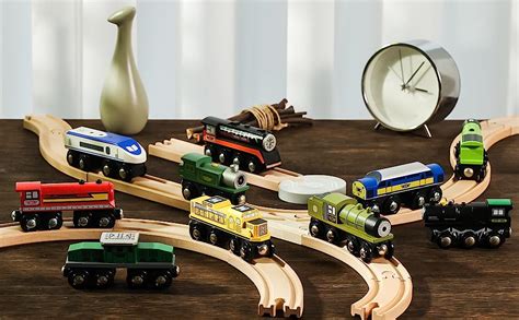 Amazon SainSmart Jr Wooden Train Set Accessories Magnetic Toy