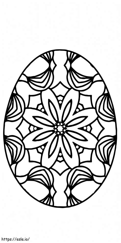 Easter Egg Flower Patterns Printable 5 Coloring Page