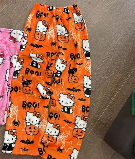 Hello Kitty Halloween Pajama Pants Juneptune