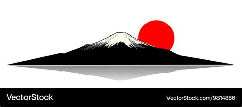 Mount fuji Royalty Free Vector Image - VectorStock