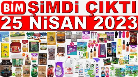 BİM 25 NİSAN 2023 KATALOĞU BİM AKTÜEL TEMİZLİK VE GIDA ÜRÜNLERİ BİM