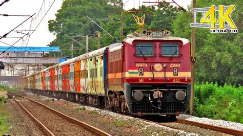 WAP 4 Colourful ICF Train SAPTAGIRI EXPRESS TIRUPATI CHENNAI