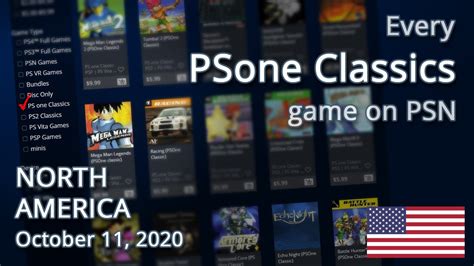 Every PSone CLASSICS game on the PlayStation Store (NA) - YouTube