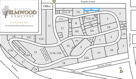 Map of Cemetery – Elmwood Cemetery