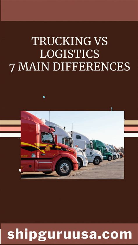 Trucking Vs Logistics 7 Main Differences Explained Artofit