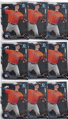 LOT 14 2016 BOWMAN CHROME RC KYLE TUCKER HOUSTON ASTROS PROSPECTS