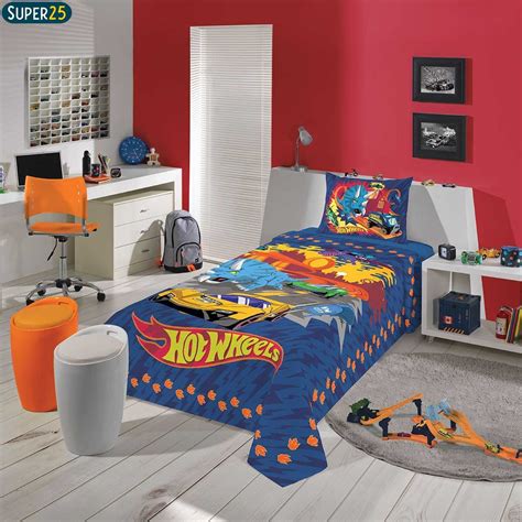 Jogo De Cama Infantil Hot Wheels Peças Lepper você encontra na Super Entrega Expressa