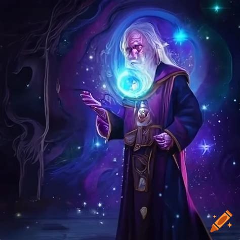 Image Of A Cosmic Wizard Casting Powerful Spells On Craiyon