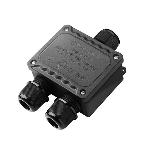 Ip68 Waterproof Junction Box 3 Way Outdoor Cable Connectors With 3 Cable M25 Gland For Ø4mm