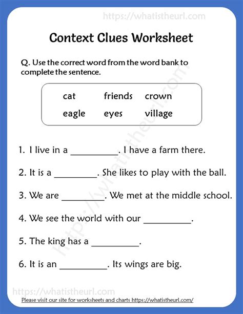 Context Clues First Grade