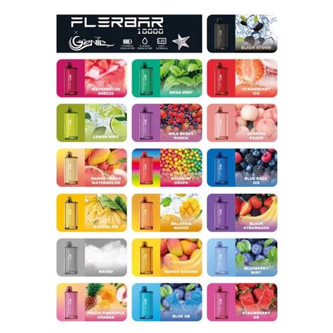 FLERBAR X GENIE S50 10000 Puff Rechargeable Disposable Vape Ecig