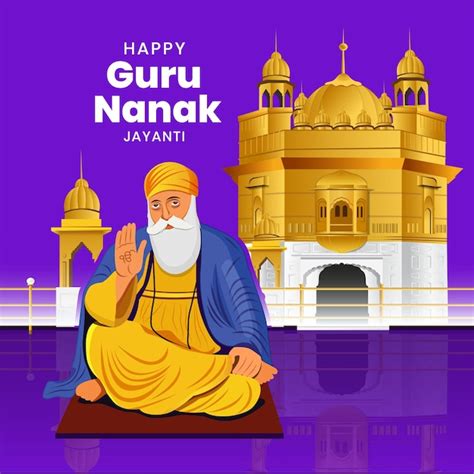 Premium Vector Guru Nanak Jayanti Creative Vector