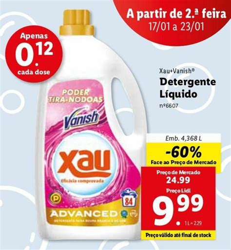 Promo O Xau Vanish Detergente L Quido L Em Lidl