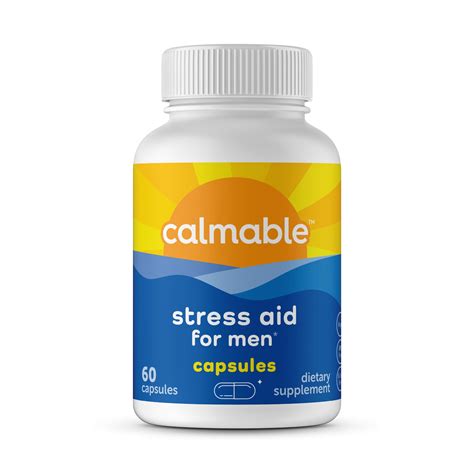 Calmable Stress Relief Aid for Men, Dietary Supplement, Stress Support