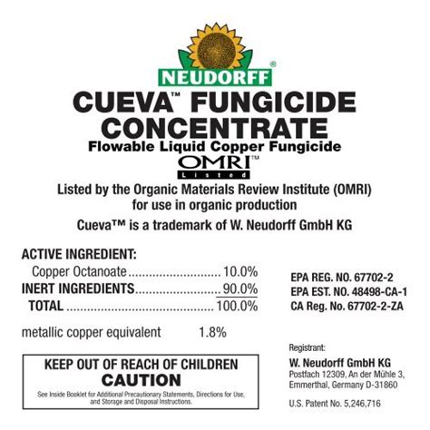 Cueva Fungicide Concentrate Seven Springs Farm