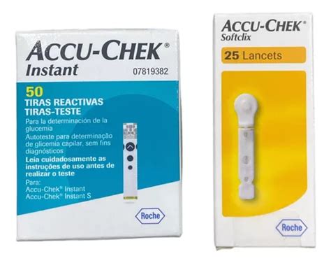 Kit Accu chek Instant 50 Tiras Y 25 Lancetas Envío gratis