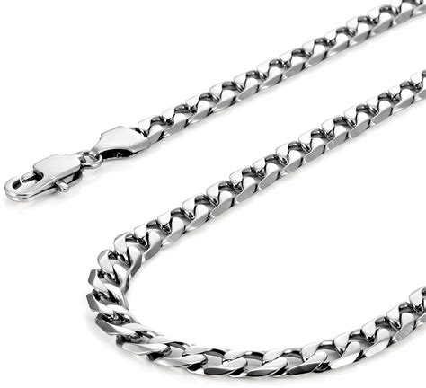 Collana Classica Da Uomo In Acciaio Inossidabile 316L Colore Argento