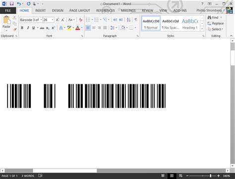 3 of 9 Barcode Font for Microsoft Word – Phillip Stromberg