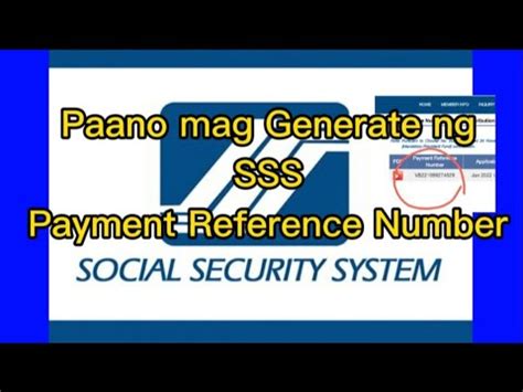 Paano Mag Generate Ng Sss Payment Reference Number O Prn How To