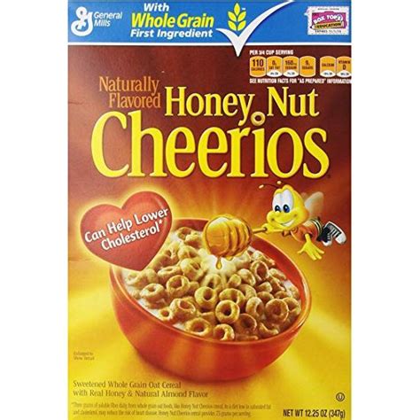 General Mills Cheerios Honey Nuts Whole Grain Oats Cereal 347g Shopee