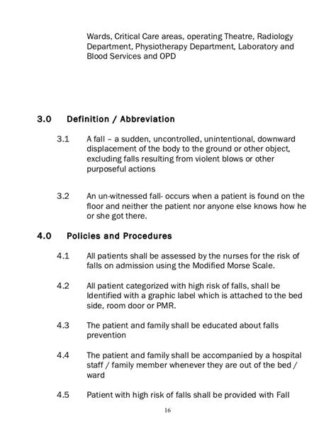 Policies And Procedure Nursing