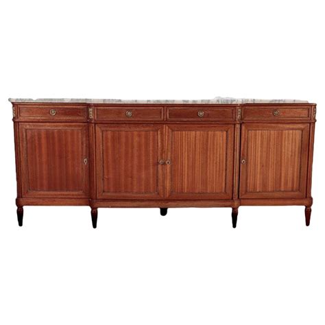 French Louis Xvi Style Mahogany Sideboard By Jansen At Stdibs