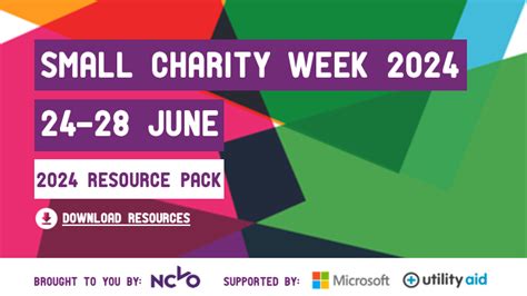 Small Charity Week 2024 Time To Get Serious About Really Helping