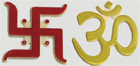 Om And Swastika The Divine Sound Auspicious Hindu Symbols