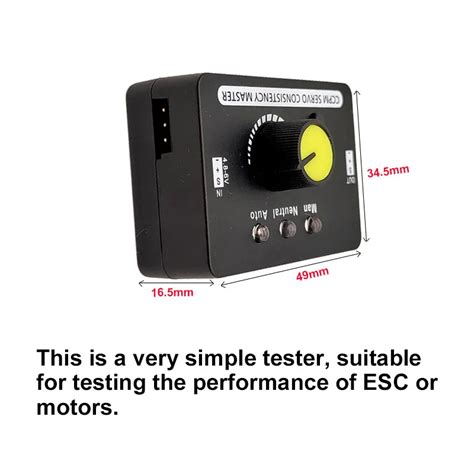 New Multi Servo Tester Ch Ecs Consistency Speed Controler Power