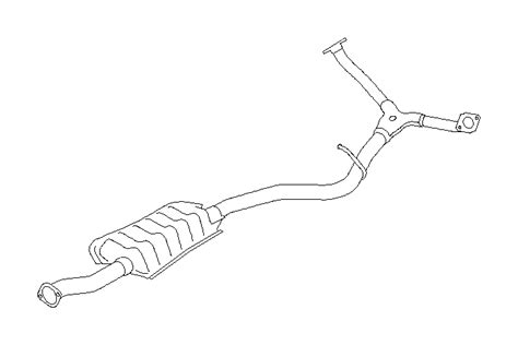 Subaru Forester Exhaust Pipe Rear Exhaust Pipe R Sc