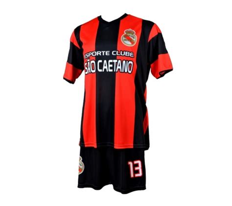 Uniforme De Futebol Vermelho E Preto Listrado A Spenassatto