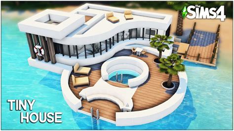 Tiny Ocean House [no Cc] Sims 4 Speed Build Kate Emerald Youtube