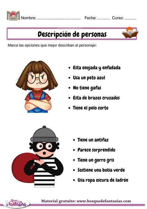 Fichas Para Aprender A Describir Y Pintar A La Personas The Best Porn