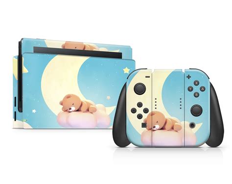 Teddy Bear Stickers Nintendo Switch Premium Nintendo Skins Etsy