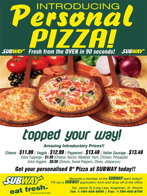 Bonafide Family Blog: pizza at subway