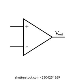 Operational Amplifier Symbol Physics Op Stock Vector Royalty Free