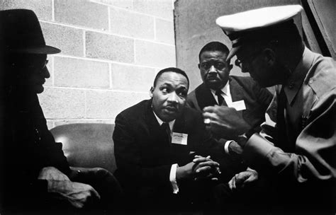 Dr. Martin Luther King, Jr., in Discussion with Police after Assault ...