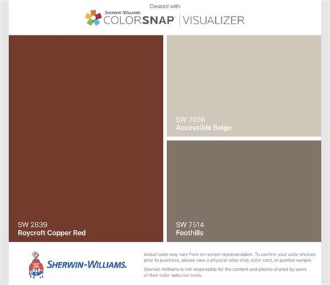 I Found These Colors With Colorsnap® Visualizer For Iphone By Sherwin Williams Roy Exterior