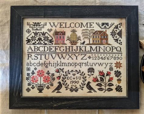 A QUAKER WELCOME By Lila S Studio Cross Stitch Chart Pattern Only