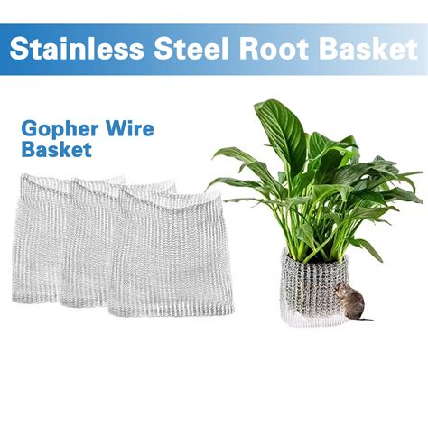 Skindy Root Guard Baskets Stainless Steel Anti Bird Gopher Mole