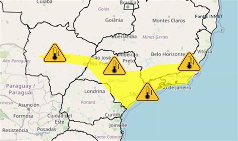 Alerta Amarelo Para Queda De Temperatura Em Partes De SP MG RJ MS E