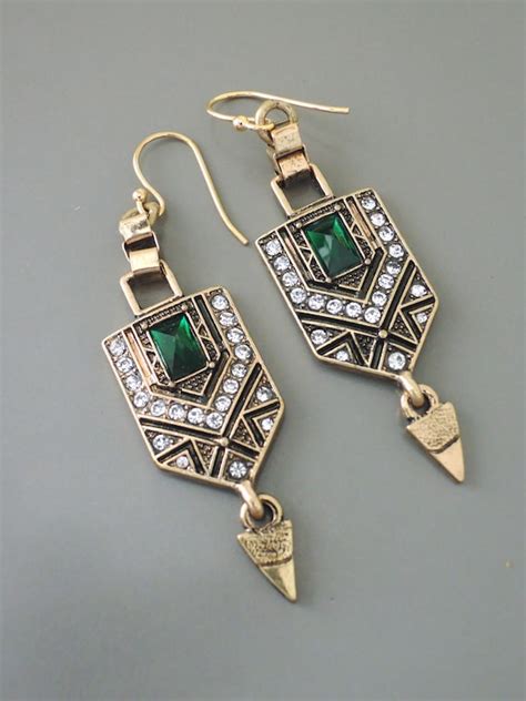 Vintage Jewelry Vintage Inspired Earrings Art Deco Etsy