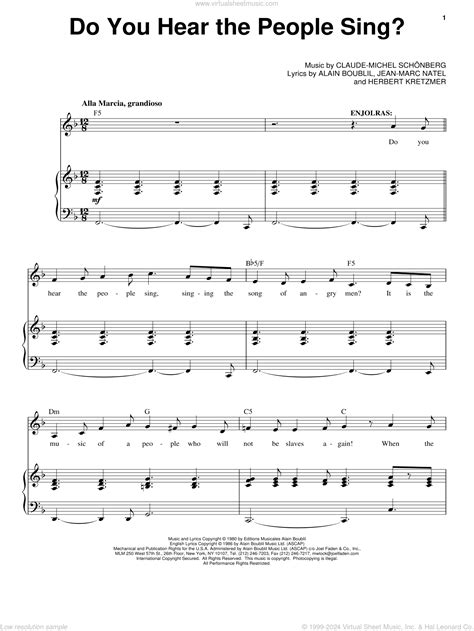 Do You Hear The People Sing Sheet 7